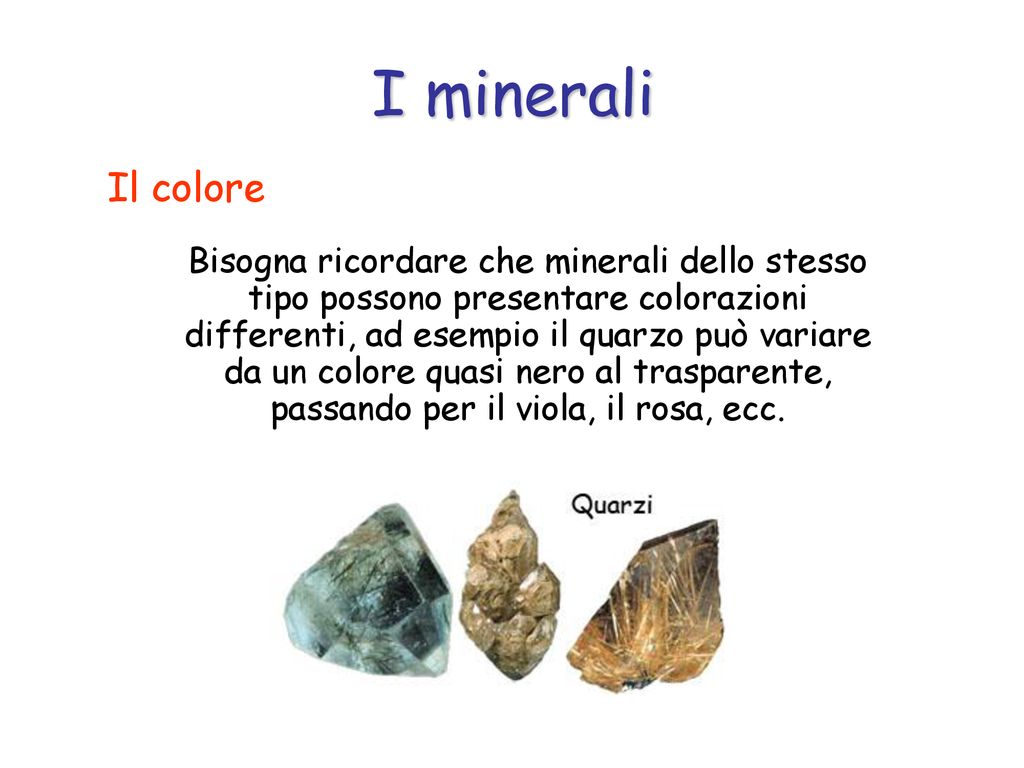 Le Rocce E I Minerali Ppt Scaricare